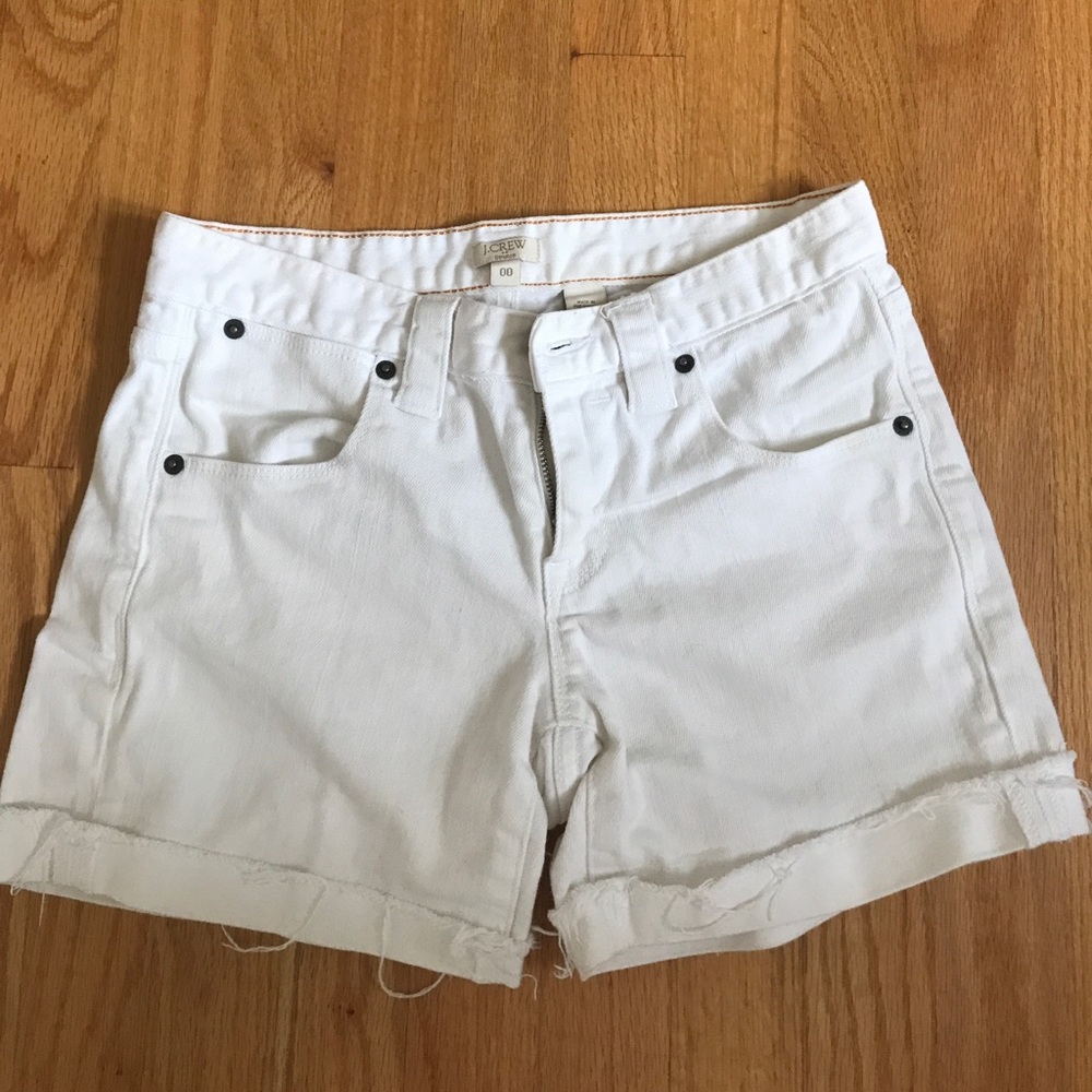 J.Crew White Jean Shorts
