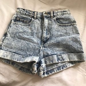 American Apparel jean shorts