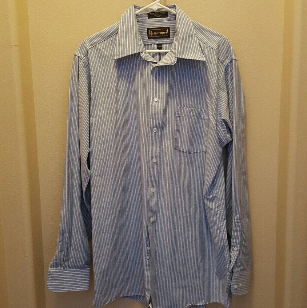 Blue Stripped Dress Shirt