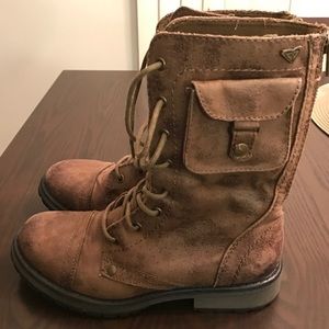 Roxy Brown Combat Boots Size 6