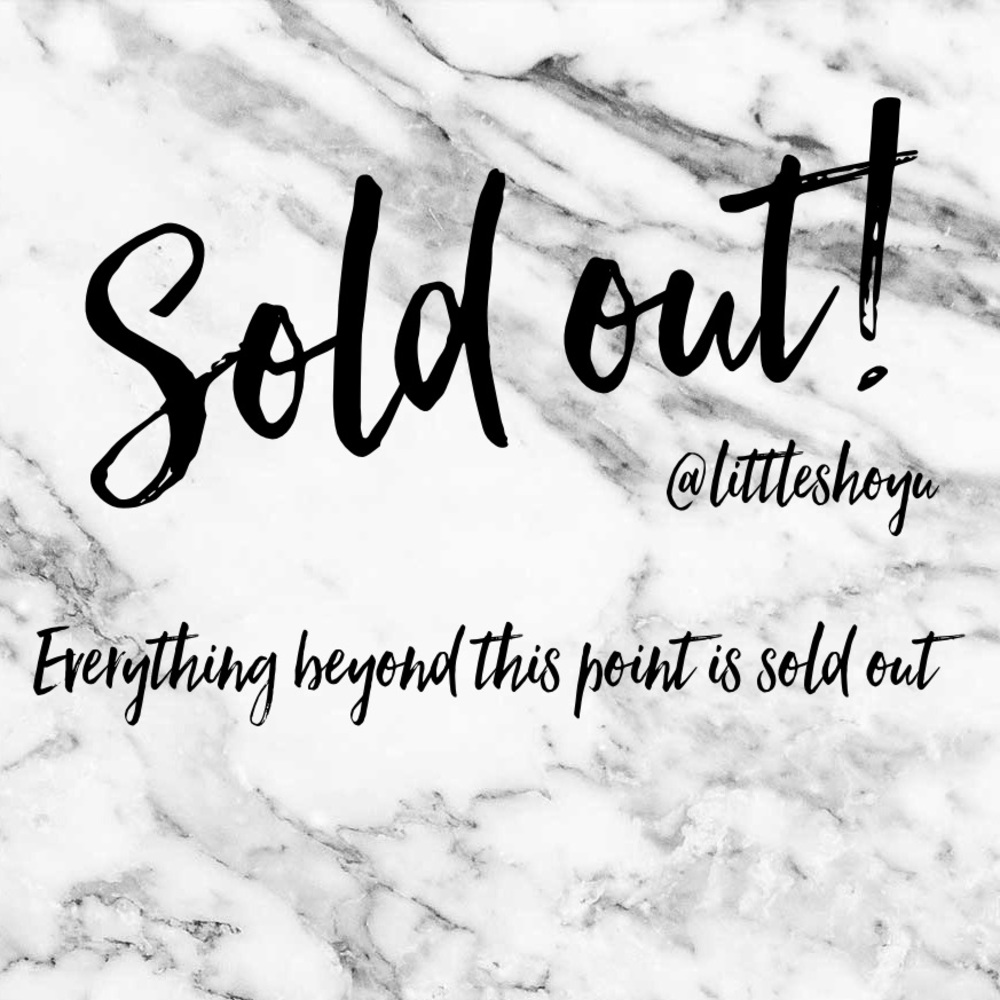 Everything beyond this point is sold out.