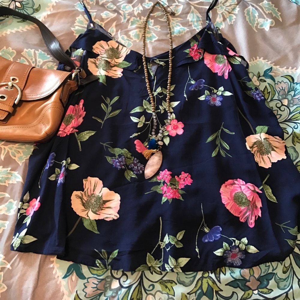 Floral Goddess Strappy tank