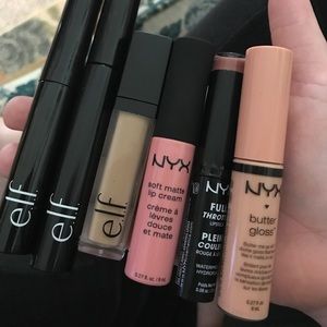 NYX Lip and ELF concealer and mascara