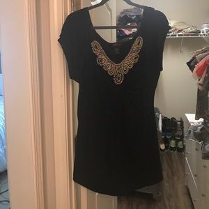 Torrid Black Beaded Tshirt
