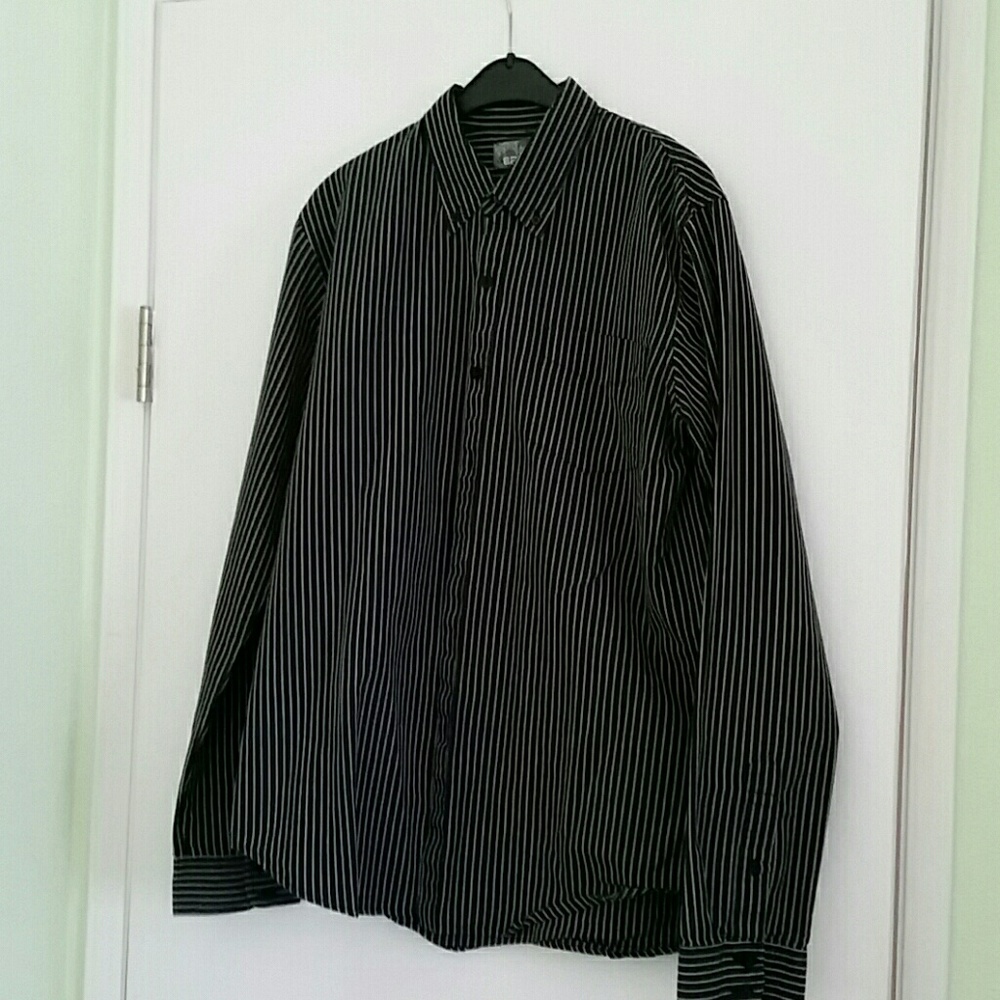 EZEKIEL Men Shirt Black-Gray striped