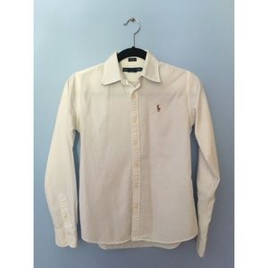 Ralph Lauren White Oxford button down