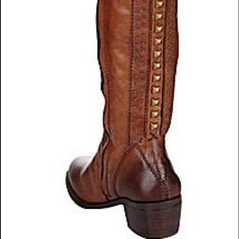 Vince Camuto brown leather over the knee boots