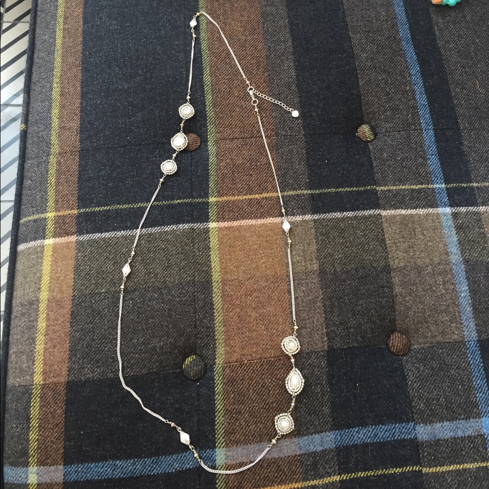 Nakamol pearl and silver necklace.