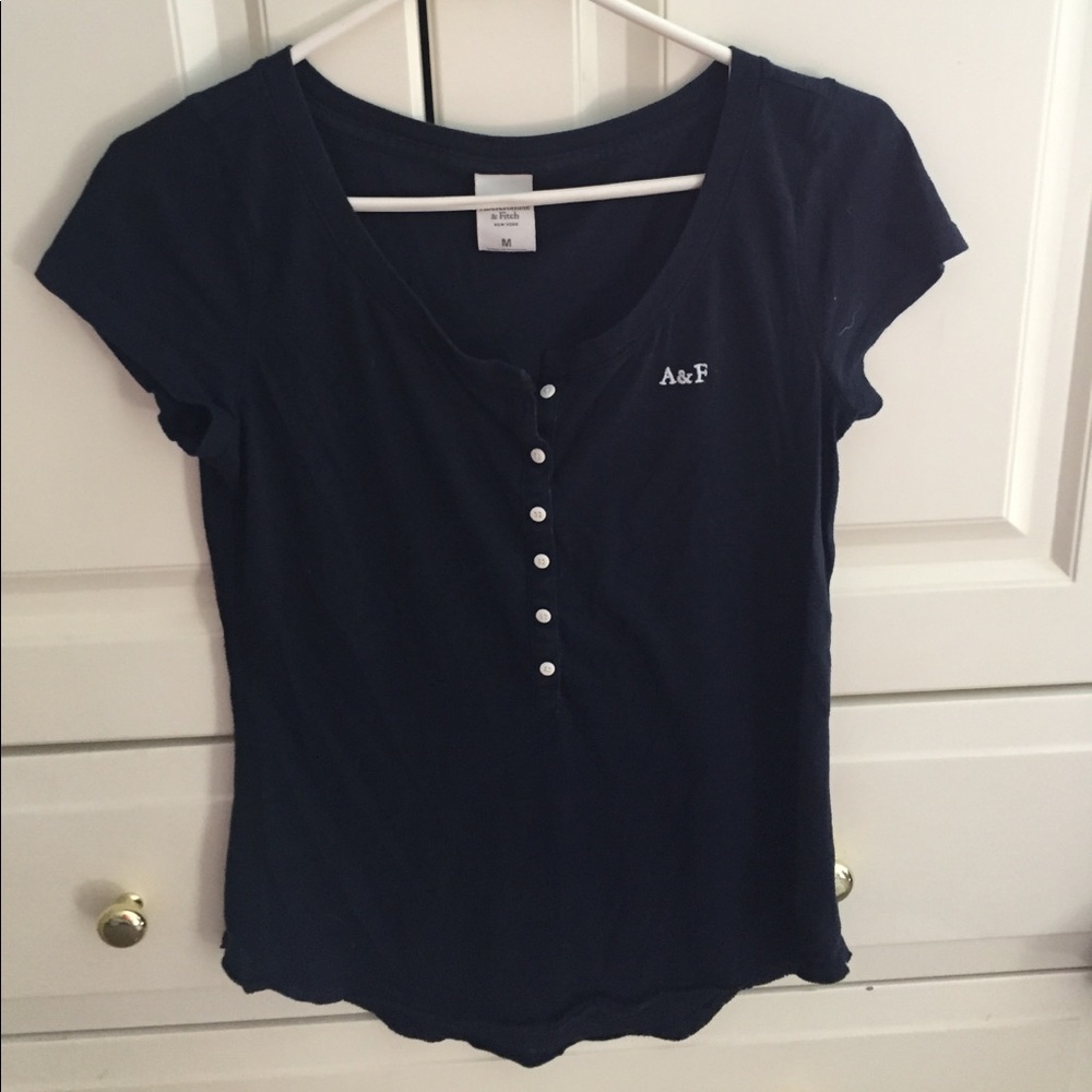 Navy blue Abercrombie pajama shirt!