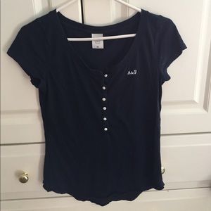 Navy blue Abercrombie pajama shirt!