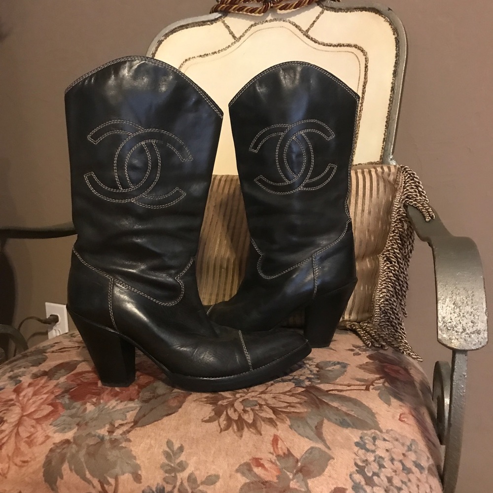 Vintage Chanel boots
