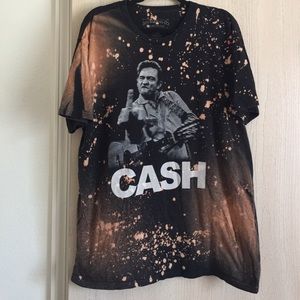 Johnny Cash bleached t shirt