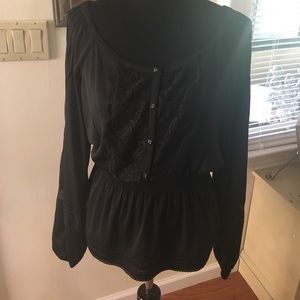 Bebe Split Sleeve Top