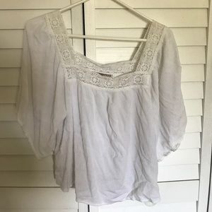 White Flowy Blouse