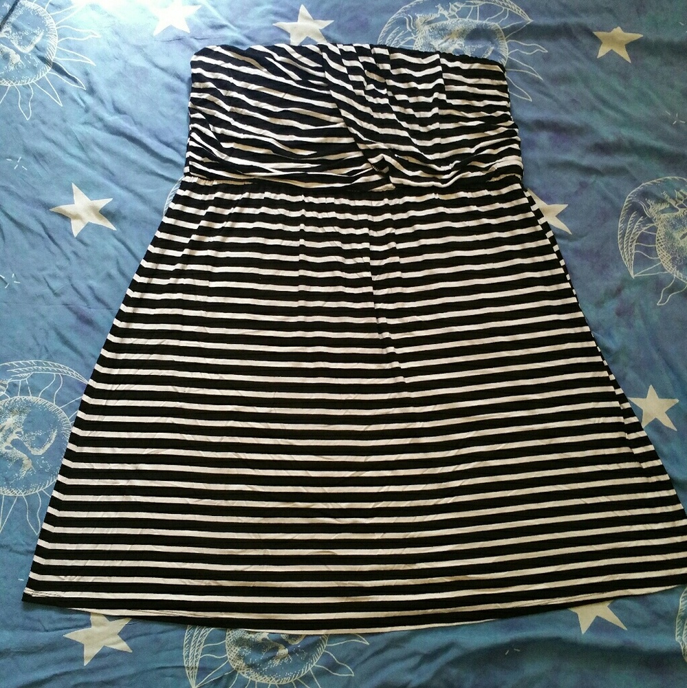 Lane Bryant - strapless midi dress