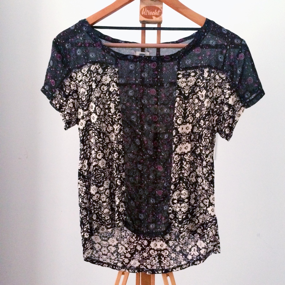 Urban Outfitters Ecote Midight Paisley Top XS