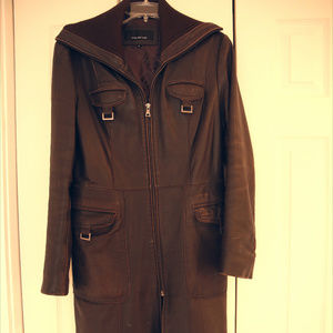 Vintage Leather Trench