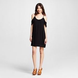 Black cold shoulder dress szXXL