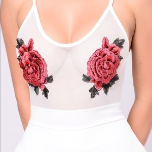 White women's romper