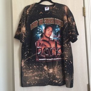 The Rock WE bleached tshirt