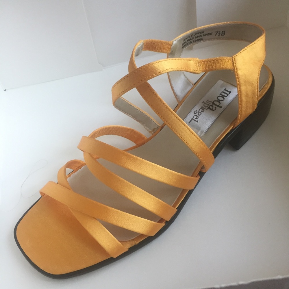 Orange Moda Spiegel Low Heels