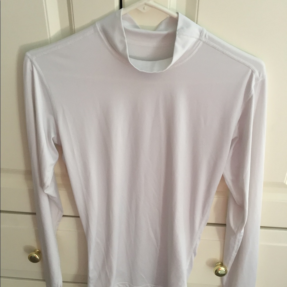 Adidas white compression shirt