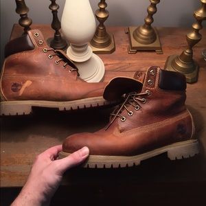 Timberlands sz 10 rust