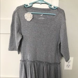 Girls Gray Jcrew Jersey Dress