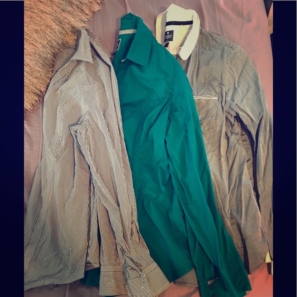 NWOT bundle of Express Essential shirts.