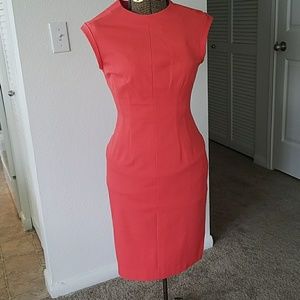 Banana Republic orange/pink cocktail dress