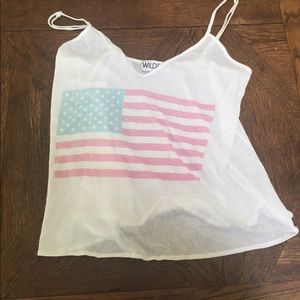 Wildfox American flag tank