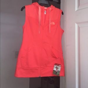 Neon north Face vest