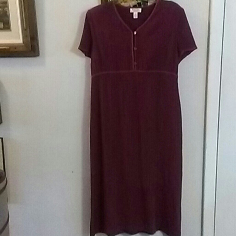 Talbots Petites Garnet Red Dress