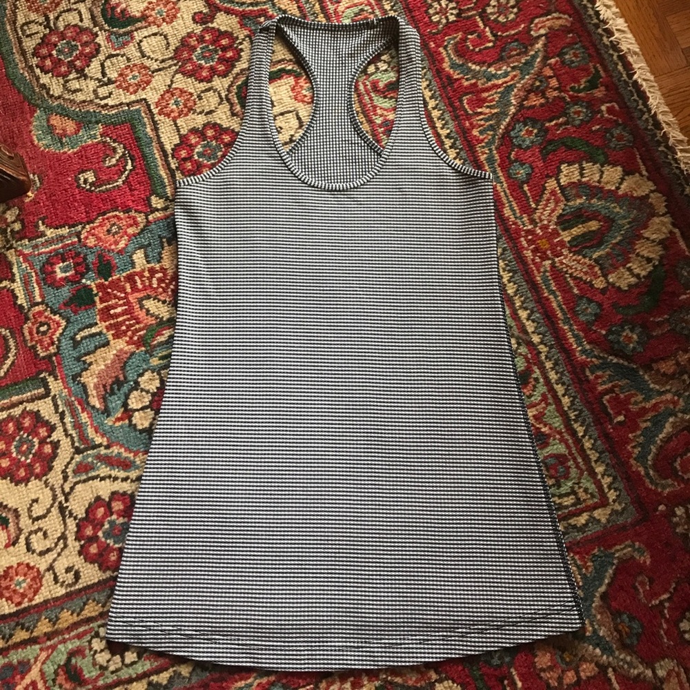 LULULEMON Gingham CRB Cool Racerback Tank size 6/8