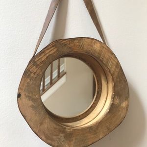 Hanging small decorative mirror