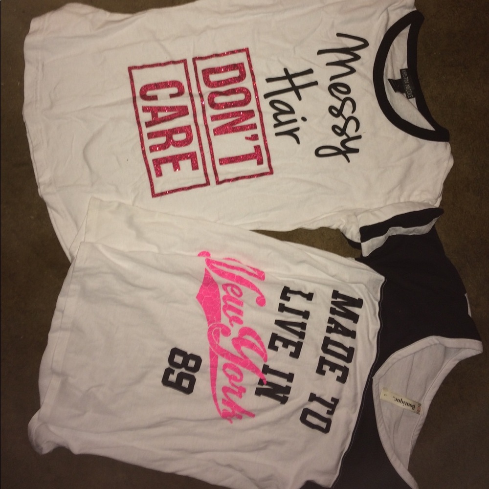 Two white tshirts