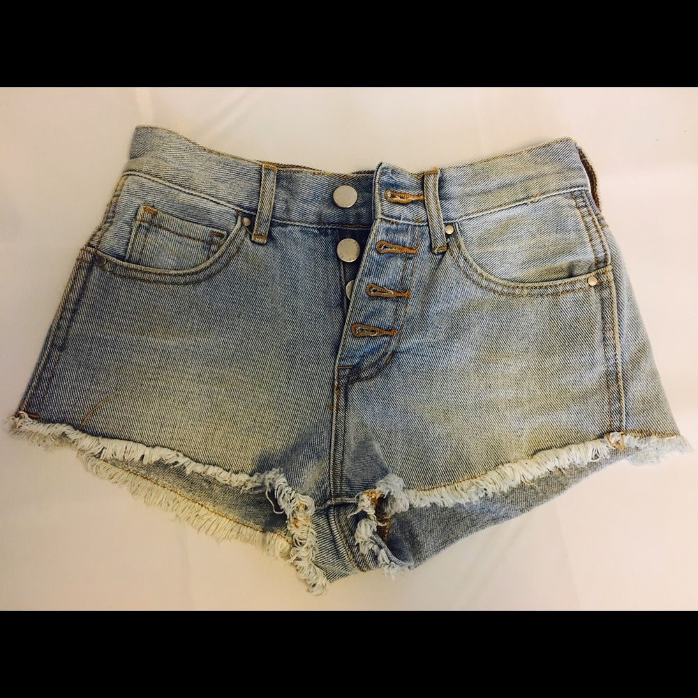 Bullhead High Waisted Short Jean Shorts