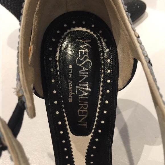 SOLDAuthentic YSL crystal oxford heels 38.5 - Picture 5 of 6