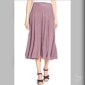 Caslon Hot Pink Midi Skirt