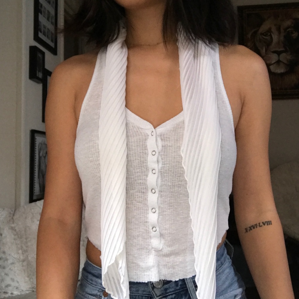 VINTAGE long skinny scarf