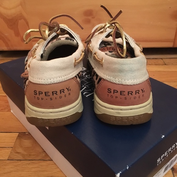 SPERRY Light Jean/Cheetah Boat Shoes - Picture 3 of 5