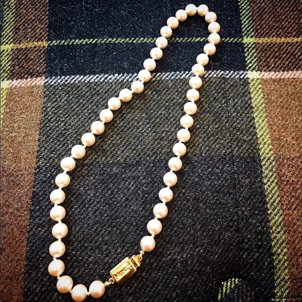 Monet pearl necklace.