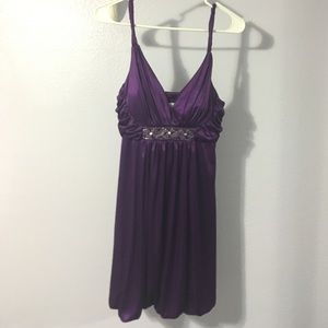 Purple formal dress