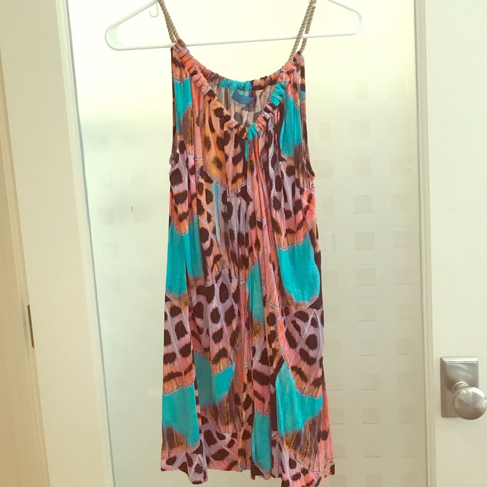 Casual dress or beach cover up. Animal print