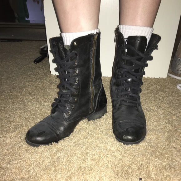 steve madden combat boots