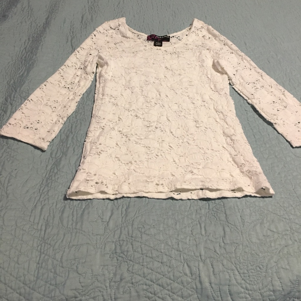 White lace blouse