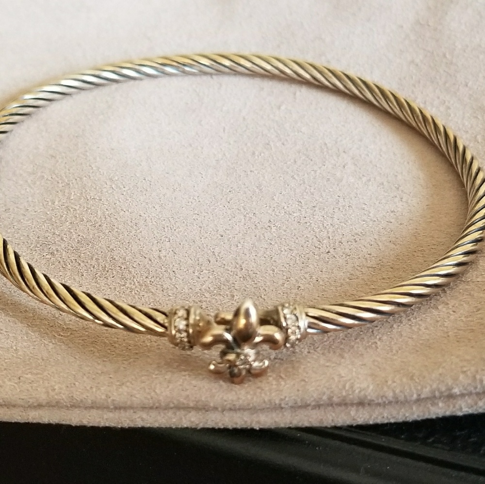 Authentic David Yurman Fleur De Lis Bracelet