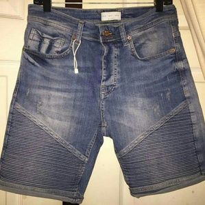 Zara Mens Jean Shorts