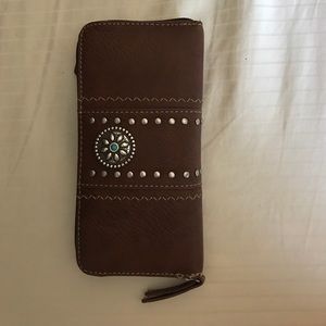 Brown, western wallet