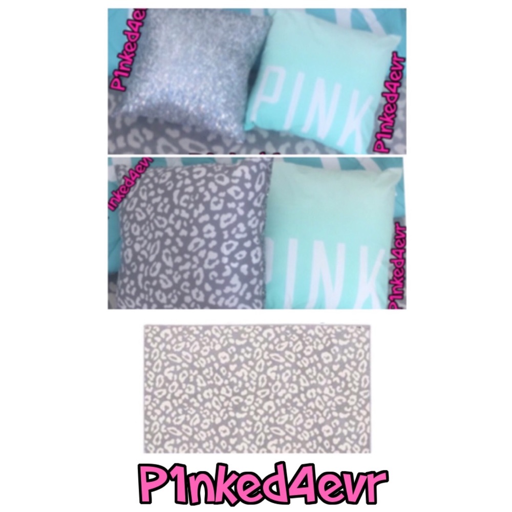 RARE/HTF VS PINK Snow Leopard Rug (JUST THE RUG!)
